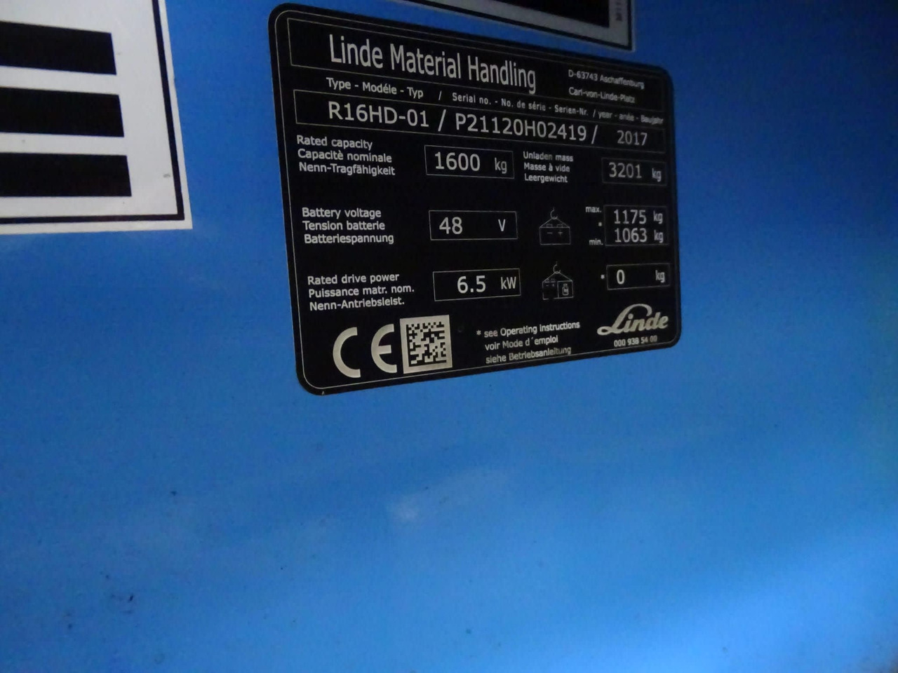 Linde R16HD-01 - Retráctil: foto 2 Linde R16HD-01 - Retráctil: foto 2