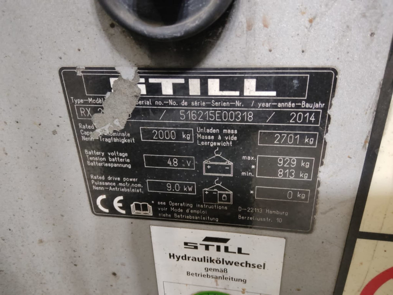 STILL RX20-20 - Carretilla elevadora eléctrica: foto 5 STILL RX20-20 - Carretilla elevadora eléctrica: foto 5