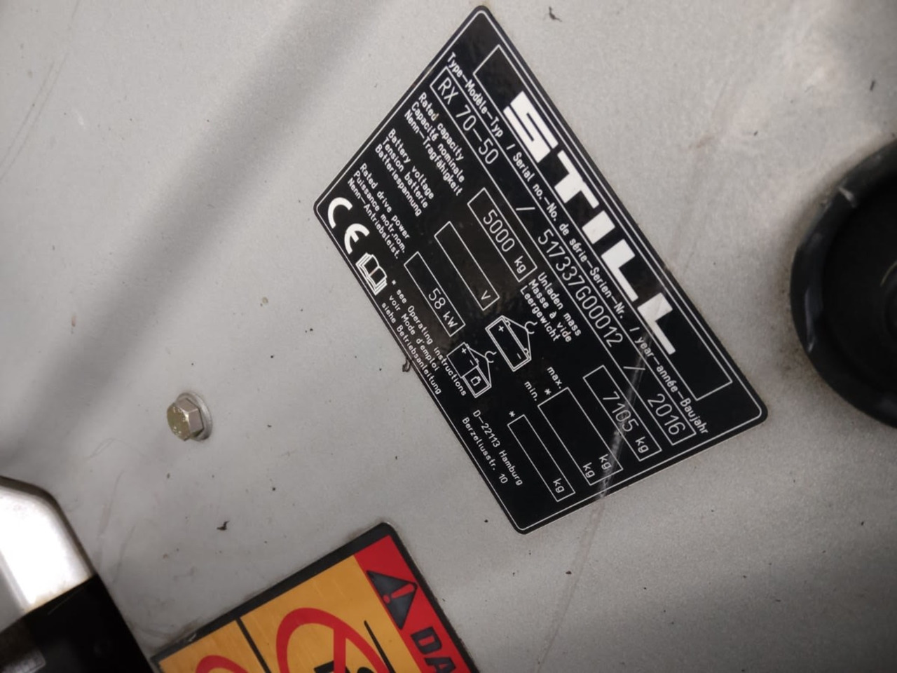 STILL RX70-50T - Carretilla elevadora de gas: foto 5 STILL RX70-50T - Carretilla elevadora de gas: foto 5