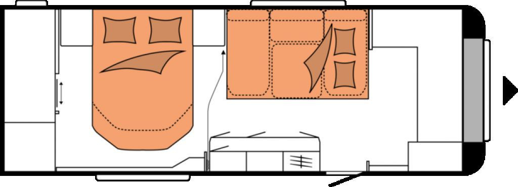 Hobby Maxia 660 WQM Klima Markise 2200kg - Caravana: foto 4 Hobby Maxia 660 WQM Klima Markise 2200kg - Caravana: foto 4