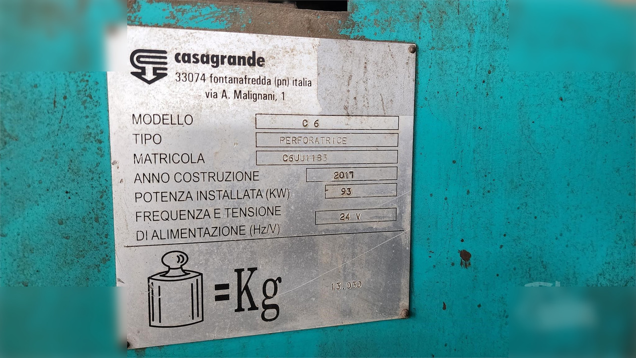 2017 CASAGRANDE C6 - Perforadora: foto 3 2017 CASAGRANDE C6 - Perforadora: foto 3