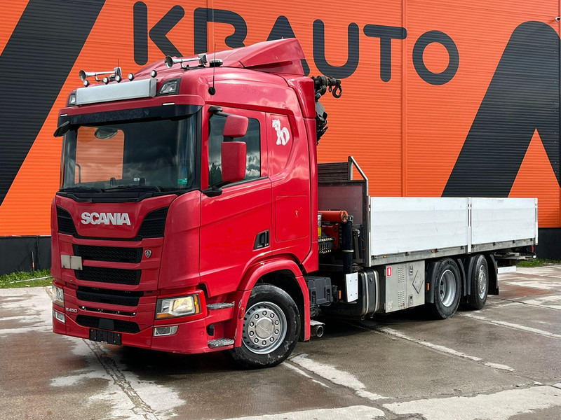 Scania R 450 6x2*4 PK 26002 / PLATFORM L=6482 mm - Camión caja abierta, Camión grúa: foto 2 Scania R 450 6x2*4 PK 26002 / PLATFORM L=6482 mm - Camión caja abierta, Camión grúa: foto 2