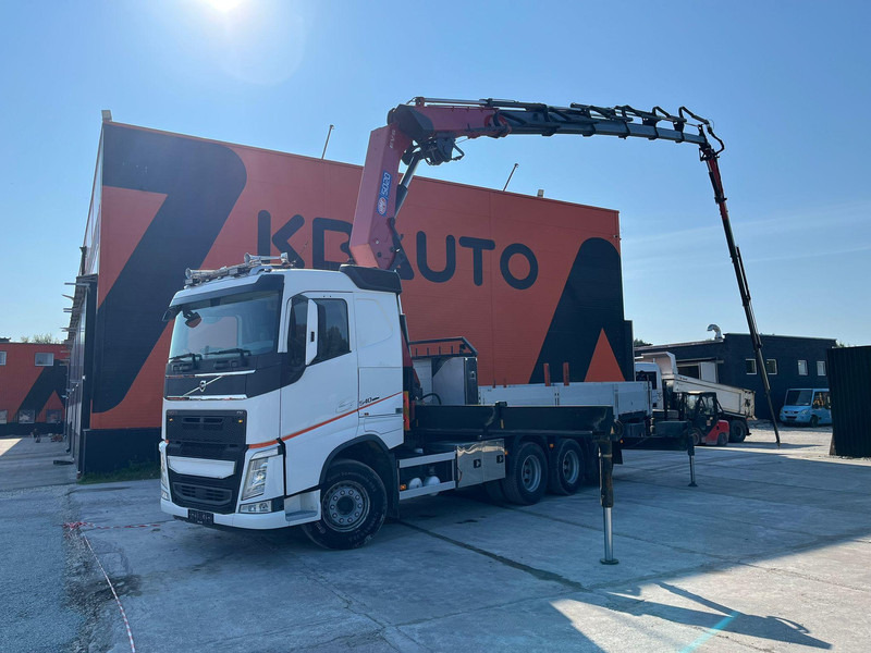 Volvo FH 540 8x4*4 HMF5020K-6 + JIB + WINCH / PLATFORM L=6508 mm - Camión caja abierta, Camión grúa: foto 1 Volvo FH 540 8x4*4 HMF5020K-6 + JIB + WINCH / PLATFORM L=6508 mm - Camión caja abierta, Camión grúa: foto 1