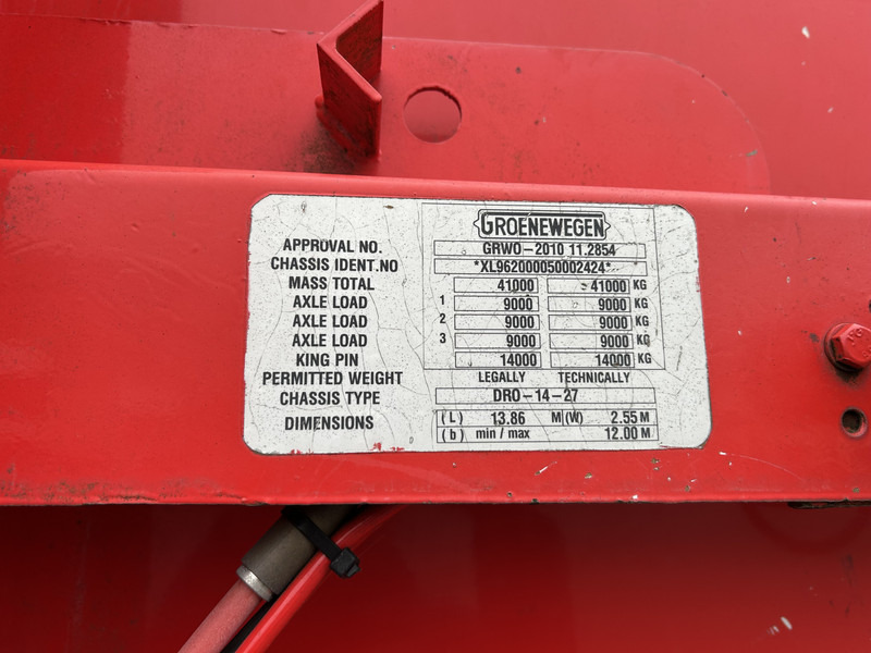 Semirremolque lona Groenewegen DRO-14-27 / Curtainside / SAF Disk / NL Trailer: foto 15