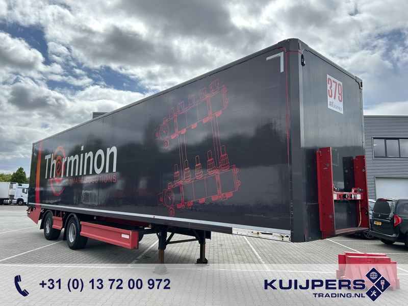 Groenewegen Jumbo DRO-14-18 / Box Trailer / 2x Stuuras / Laadklep / APK 06-26 - Semirremolque caja cerrada: foto 1 Groenewegen Jumbo DRO-14-18 / Box Trailer / 2x Stuuras / Laadklep / APK 06-26 - Semirremolque caja cerrada: foto 1