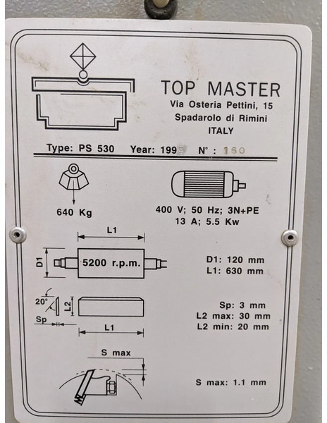 Topmaster PS530 - Maquinaria de construcción: foto 4 Topmaster PS530 - Maquinaria de construcción: foto 4