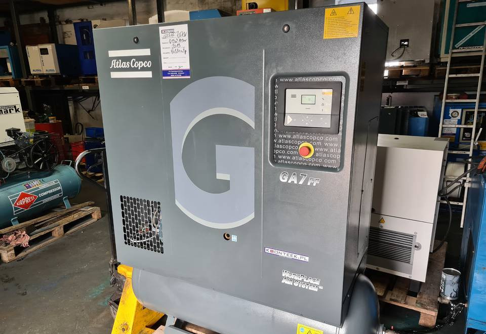 Kompresor śrubowy Atlas Copco GA 7 ff, 7,5 kw - Compresor de aire: foto 1 Kompresor śrubowy Atlas Copco GA 7 ff, 7,5 kw - Compresor de aire: foto 1