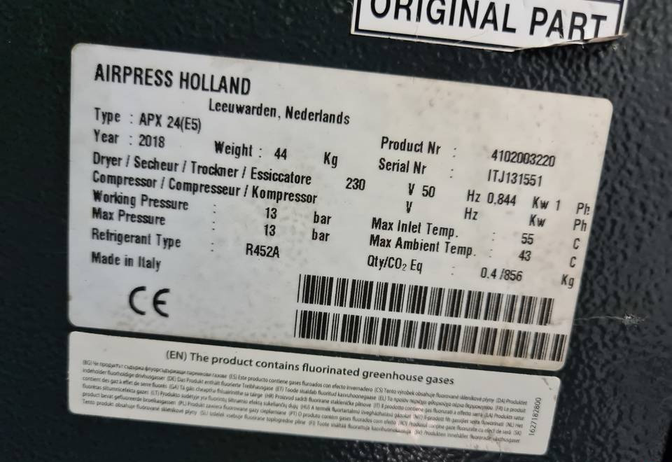 OSUSZACZ ZIĘBNICZY AIRPRESS APX 24, 2,4 M3/min - Compresor de aire: foto 2 OSUSZACZ ZIĘBNICZY AIRPRESS APX 24, 2,4 M3/min - Compresor de aire: foto 2