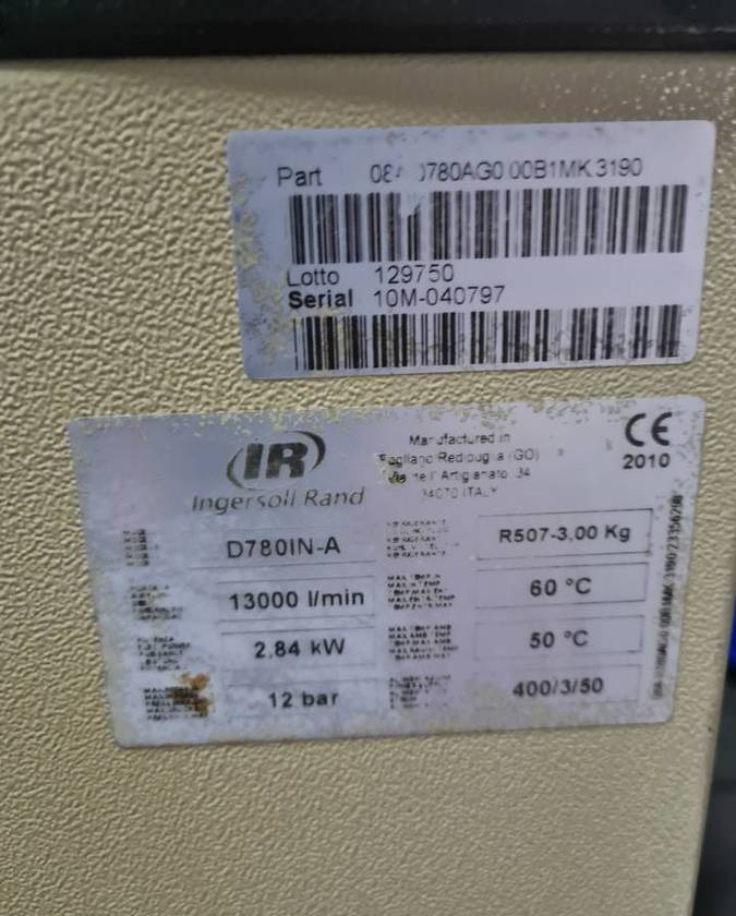 Osuszacz ziębniczy INGERSOLL RAND 13m3 - Maquinaria de alimentación: foto 5 Osuszacz ziębniczy INGERSOLL RAND 13m3 - Maquinaria de alimentación: foto 5