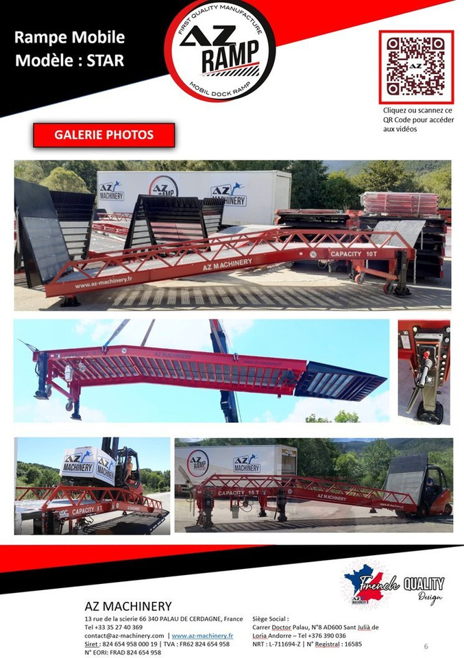 Loading Ramp with with hydraulic tilting bridge - AZ RAMP - STAR- 15T. 15 ton capacity - Rampa de carga: foto 5 Loading Ramp with with hydraulic tilting bridge - AZ RAMP - STAR- 15T. 15 ton capacity - Rampa de carga: foto 5
