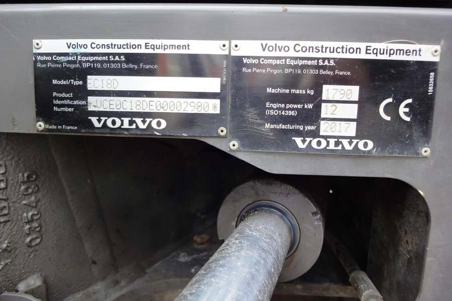 Volvo EC18D Löffelpaket - Miniexcavadora: foto 5 Volvo EC18D Löffelpaket - Miniexcavadora: foto 5