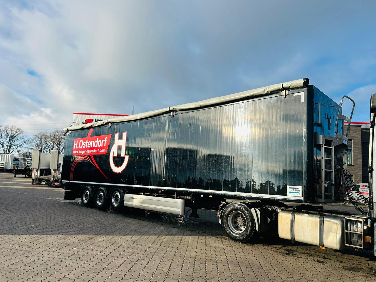 Knapen K100 Schubboden 92m³ Alu Felgen TÜV Plane Neu - Semirremolque piso movil: foto 1 Knapen K100 Schubboden 92m³ Alu Felgen TÜV Plane Neu - Semirremolque piso movil: foto 1