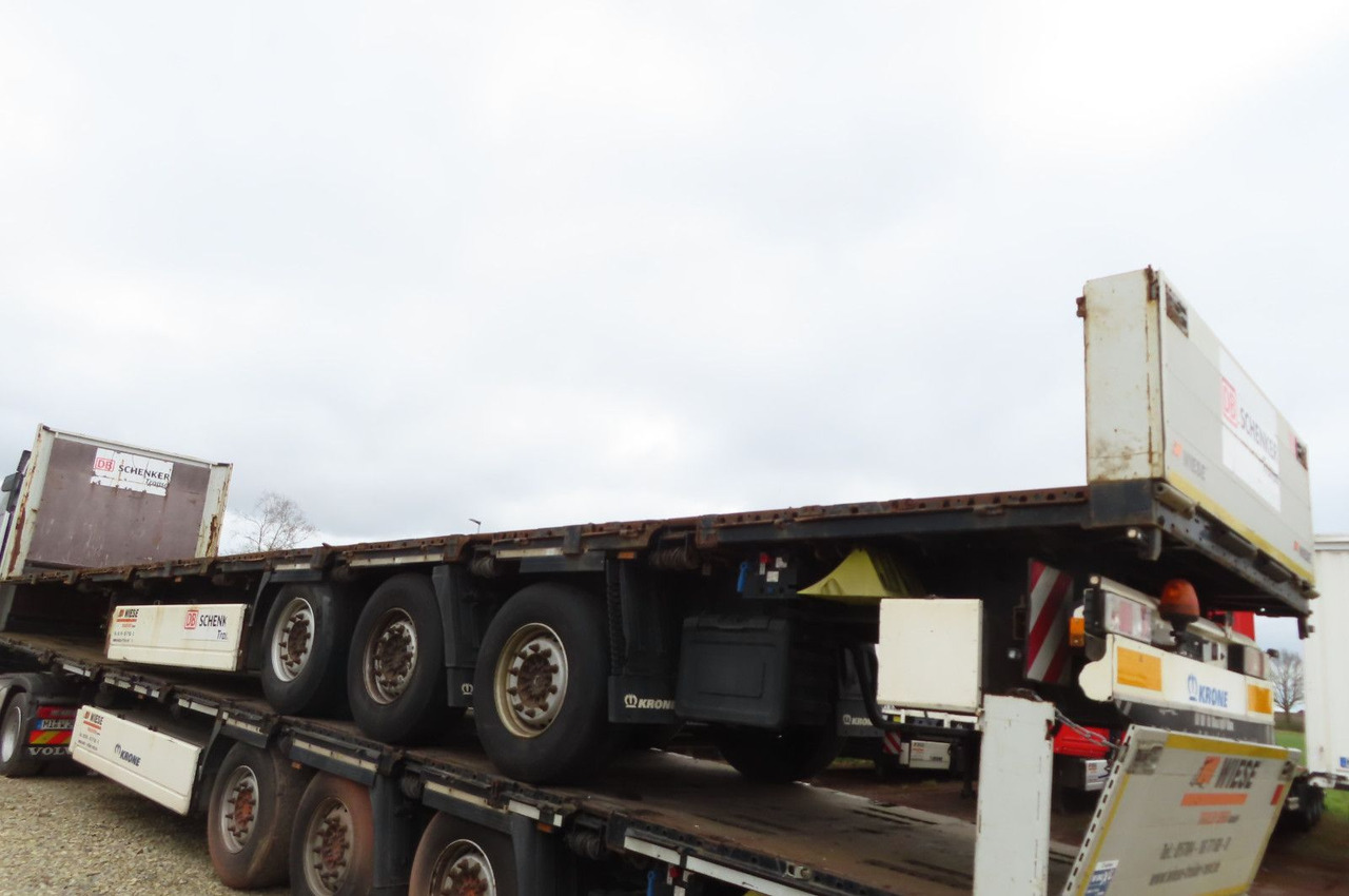 Krone Stahlmattenauflieger - Semirremolque plataforma/ Caja abierta: foto 4 Krone Stahlmattenauflieger - Semirremolque plataforma/ Caja abierta: foto 4