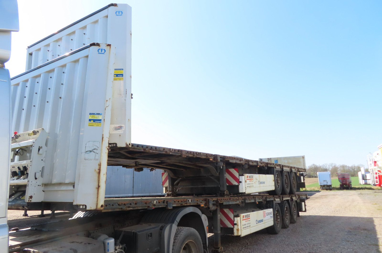 Krone Stahlmattenauflieger mit Bordwände - Semirremolque plataforma/ Caja abierta: foto 3 Krone Stahlmattenauflieger mit Bordwände - Semirremolque plataforma/ Caja abierta: foto 3