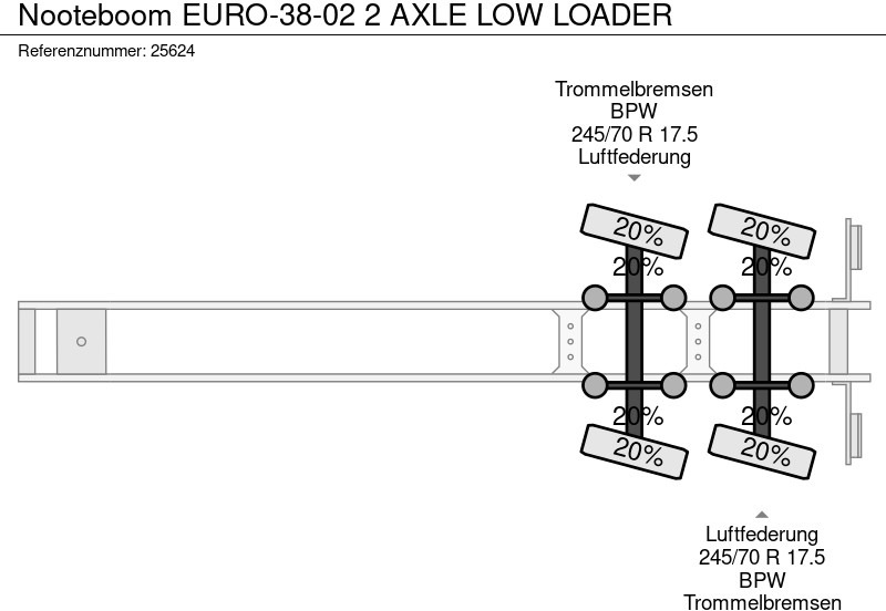 Semirremolque góndola rebajadas Nooteboom EURO-38-02 2 AXLE LOW LOADER: foto 7