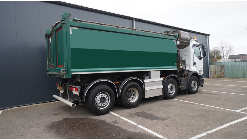 Camión grúa Renault PREMIUM 380 DXI 8X2/6 2 SIDE TIPPER WITH PLFINGER Q 170 Z CRANE.278.200KM: foto 6