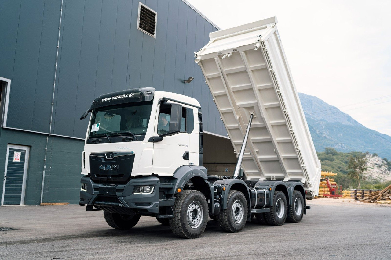 MAN TGS 35.470 BB 8X4 3-Seiten-Kipper EuromixMTP - Camión volquete: foto 1 MAN TGS 35.470 BB 8X4 3-Seiten-Kipper EuromixMTP - Camión volquete: foto 1