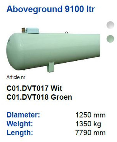 De Visser Propaan/Butaan LPG tank 9100 L gastank Propaan/Butaan LPG tank 9100 L (4,55 ton) Gastank Ø 1250 including tank fittings ID 11.10 L: 7790mm, 1350kg option of heating spiral - Depósito de combustible para Camión: foto 4 De Visser Propaan/Butaan LPG tank 9100 L gastank Propaan/Butaan LPG tank 9100 L (4,55 ton) Gastank Ø 1250 including tank fittings ID 11.10 L: 7790mm, 1350kg option of heating spiral - Depósito de combustible para Camión: foto 4
