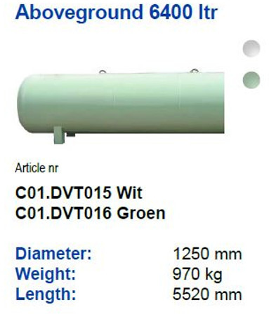 De Visser gastank Propaan/Butaan LPG tank 6400L (3,2 tons) Gas, Gaz, LPG Ø 1250 including tank fittings - Depósito de combustible: foto 2 De Visser gastank Propaan/Butaan LPG tank 6400L (3,2 tons) Gas, Gaz, LPG Ø 1250 including tank fittings - Depósito de combustible: foto 2