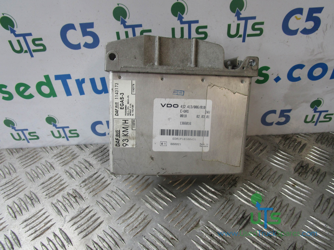 DAF EGAS THROTTLE CONTROL VDO ECU P/NO 412.413/006/010 - Unidad de control para Camión: foto 1 DAF EGAS THROTTLE CONTROL VDO ECU P/NO 412.413/006/010 - Unidad de control para Camión: foto 1