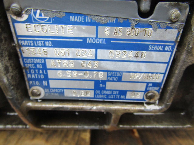 DAF LF55 180 ATRONIC GEARBOX TYPE AS800TO - Caja de cambios para Camión: foto 3 DAF LF55 180 ATRONIC GEARBOX TYPE AS800TO - Caja de cambios para Camión: foto 3