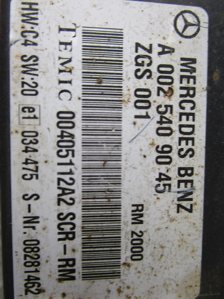 MERCEDES AXOR SCR CONTROL UNIT P/NO A0025409045 - Sistema eléctrico para Camión: foto 2 MERCEDES AXOR SCR CONTROL UNIT P/NO A0025409045 - Sistema eléctrico para Camión: foto 2