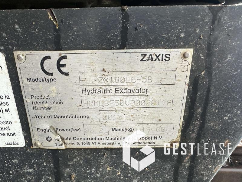 Hitachi ZX180LC-5B - Excavadora de cadenas: foto 5 Hitachi ZX180LC-5B - Excavadora de cadenas: foto 5