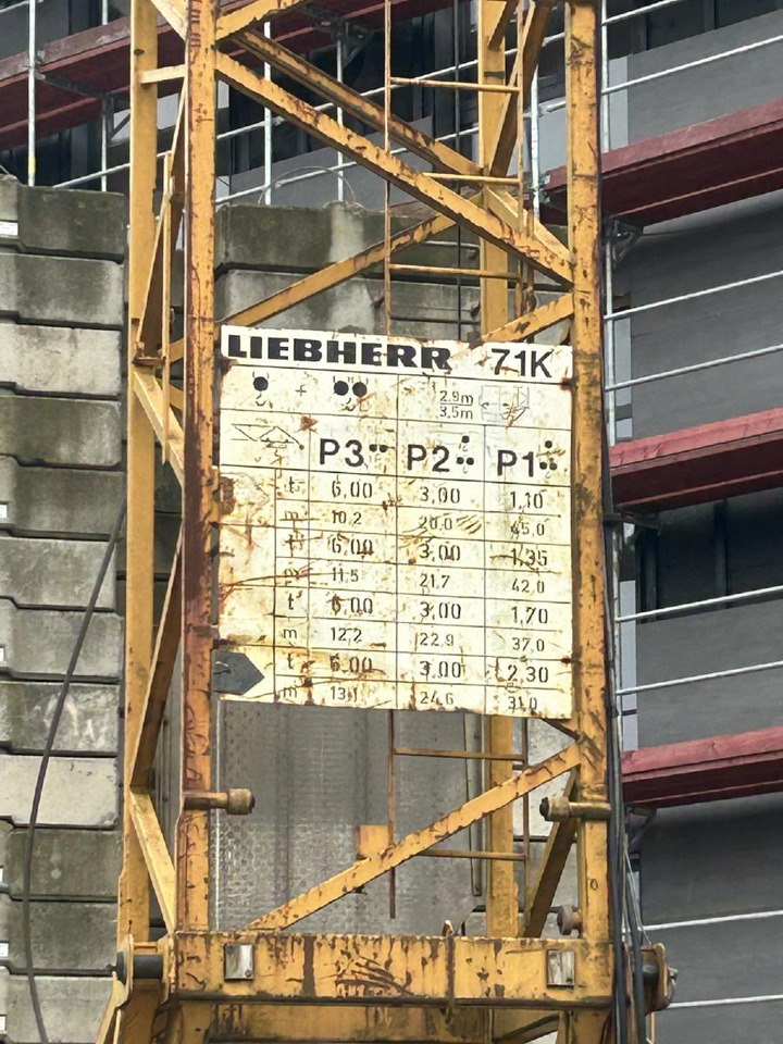 Liebherr 71k Baukran Turmdrehkran 71 K / Baujahr 2003 gebraucht - Grúa torre: foto 5 Liebherr 71k Baukran Turmdrehkran 71 K / Baujahr 2003 gebraucht - Grúa torre: foto 5
