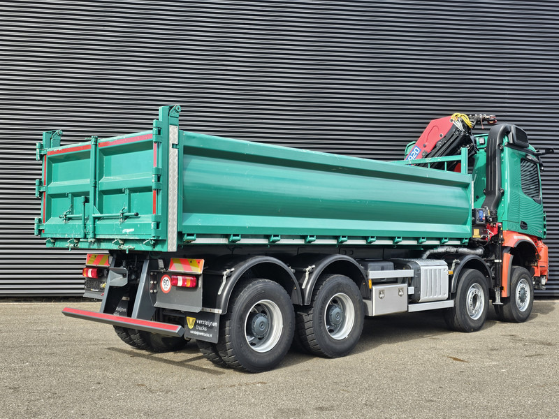 Mercedes-Benz AROCS 4145 / 8X6 / TIPPER + HMF CRANE - Camión volquete, Camión grúa: foto 3 Mercedes-Benz AROCS 4145 / 8X6 / TIPPER + HMF CRANE - Camión volquete, Camión grúa: foto 3