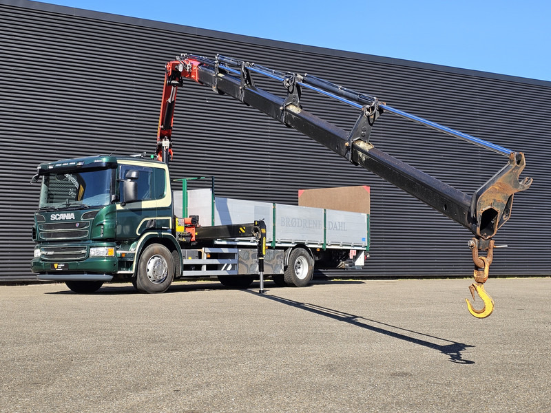 Scania P320 4x2 / PALFINGER PK14002 / CRANE/KRAN - Camión caja abierta, Camión grúa: foto 2 Scania P320 4x2 / PALFINGER PK14002 / CRANE/KRAN - Camión caja abierta, Camión grúa: foto 2