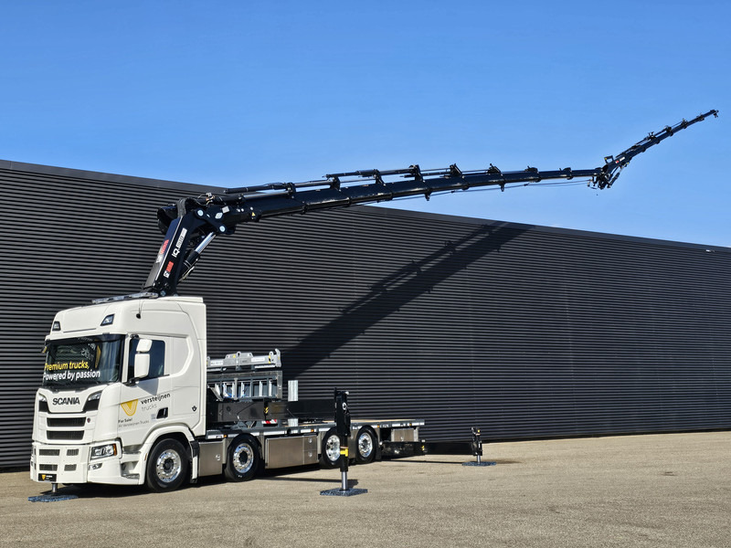Scania R590 V8 / 8X2 / HIAB 1188 + JIB + WINCH - Camión caja abierta, Camión grúa: foto 1 Scania R590 V8 / 8X2 / HIAB 1188 + JIB + WINCH - Camión caja abierta, Camión grúa: foto 1