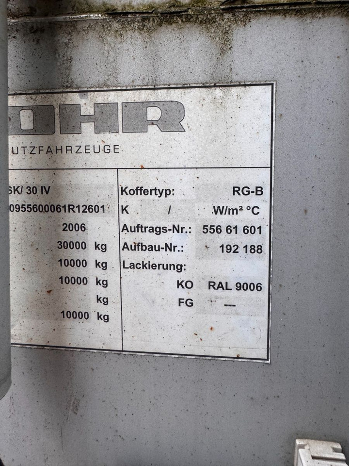 Semirremolque frigorífico ROHR 2 Achs Kühlauflieger Carrier Maxima 1300: foto 13 Semirremolque frigorífico ROHR 2 Achs Kühlauflieger Carrier Maxima 1300: foto 13