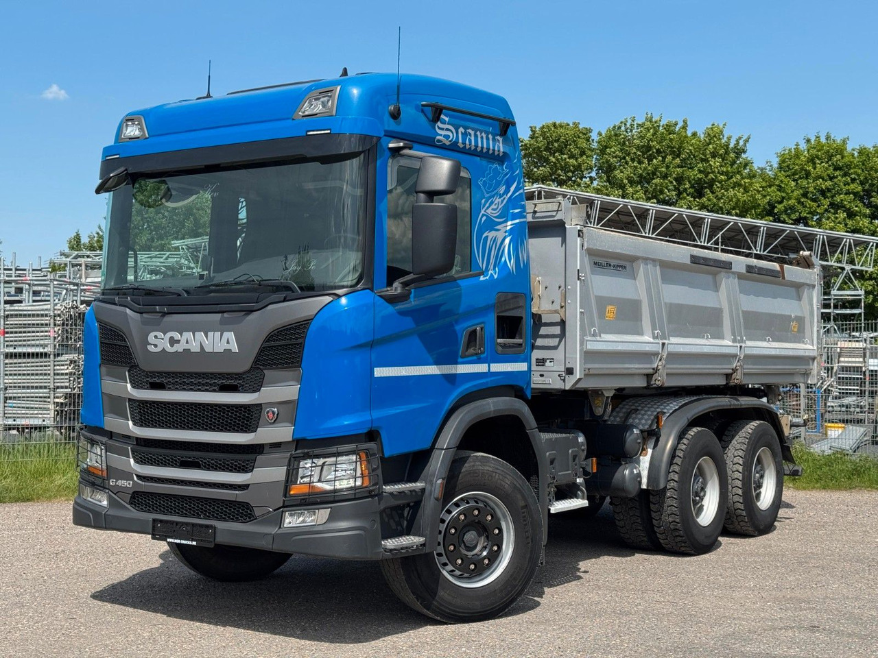 Scania G450 Meiller 3S. Kipper mit Bordmatik Top Zust. - Camión volquete: foto 5 Scania G450 Meiller 3S. Kipper mit Bordmatik Top Zust. - Camión volquete: foto 5