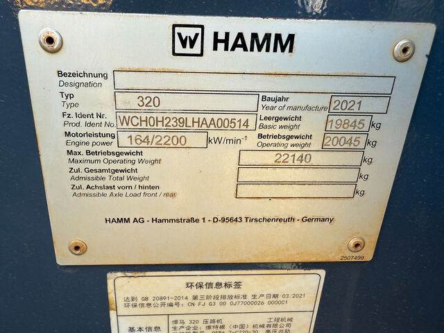Hamm 320 - Compactador: foto 4 Hamm 320 - Compactador: foto 4