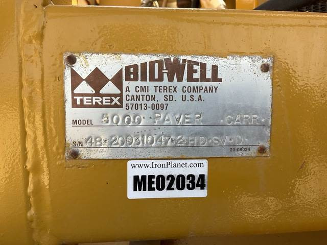 Terex/Bid-Well 5000 - Pavimentadora de encofrado deslizante: foto 5 Terex/Bid-Well 5000 - Pavimentadora de encofrado deslizante: foto 5