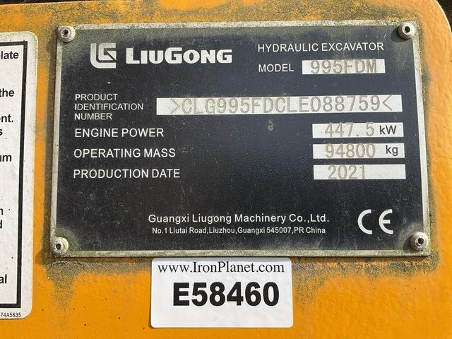 LiuGong 995FDM - Excavadora de cadenas: foto 5 LiuGong 995FDM - Excavadora de cadenas: foto 5