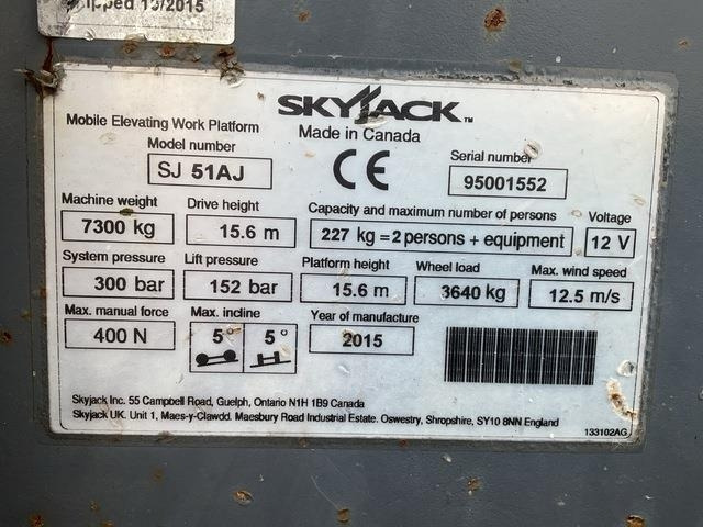 SkyJack SJ51AJ - Plataforma articulada: foto 5 SkyJack SJ51AJ - Plataforma articulada: foto 5