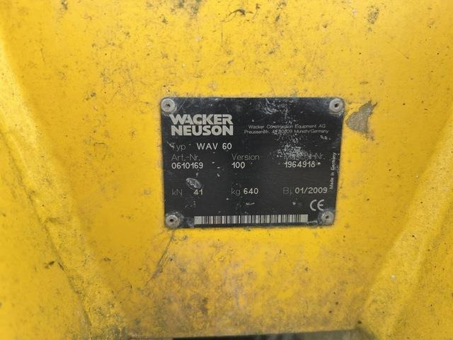 Wacker Neuson WAV60 - Plancha reversible: foto 5 Wacker Neuson WAV60 - Plancha reversible: foto 5