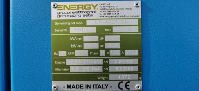 Energy Srl EY-400P-SA - Generador industriale: foto 3 Energy Srl EY-400P-SA - Generador industriale: foto 3