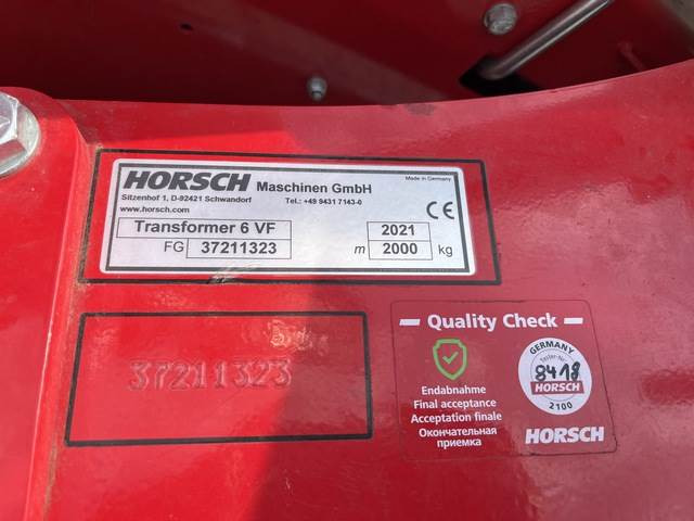 Horsch Transformer 6VF - Equipo para trabajo del suelo: foto 5 Horsch Transformer 6VF - Equipo para trabajo del suelo: foto 5