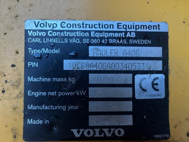 Volvo A40G - Dúmper articulado: foto 5 Volvo A40G - Dúmper articulado: foto 5