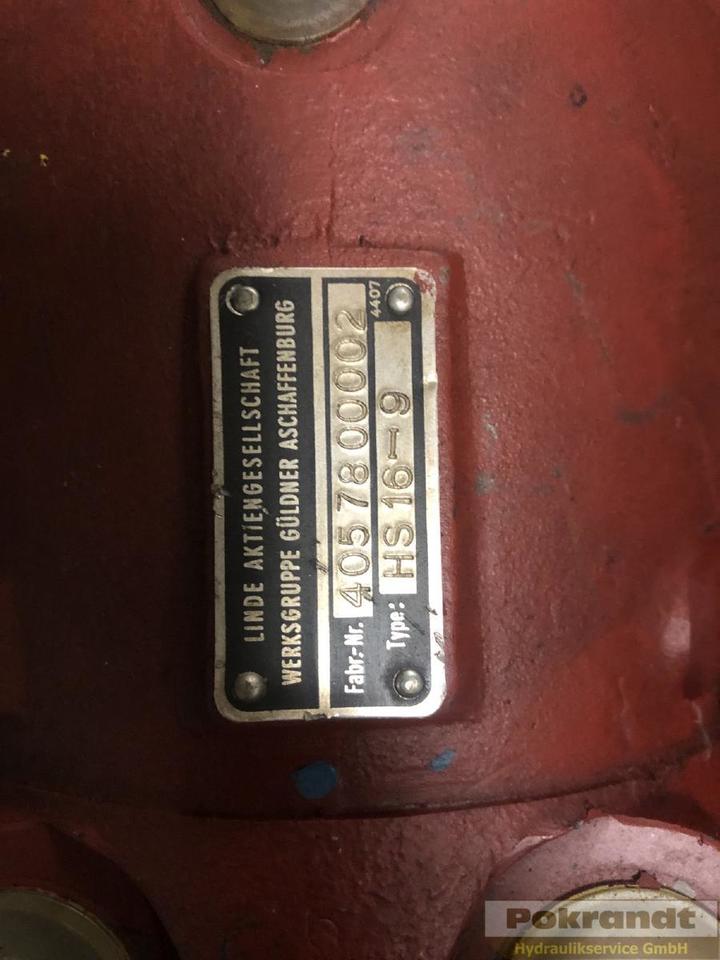 Linde HS 16-9 - Hidráulica: foto 2 Linde HS 16-9 - Hidráulica: foto 2