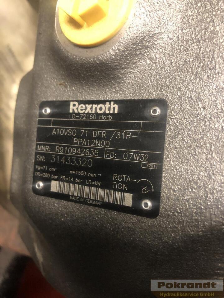 Rexroth A10VSO71DFR 31R PPA12N00 - Bomba hidráulica: foto 2 Rexroth A10VSO71DFR 31R PPA12N00 - Bomba hidráulica: foto 2