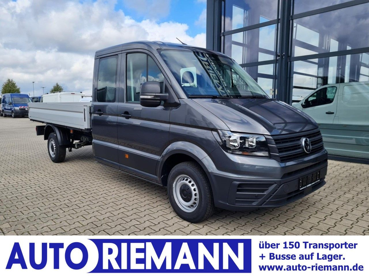 Caja abierta furgoneta, Furgoneta combi Volkswagen Crafter 35 Doka 7-Sitze MAXI L4 KLIMA TEMPOMAT: foto 1