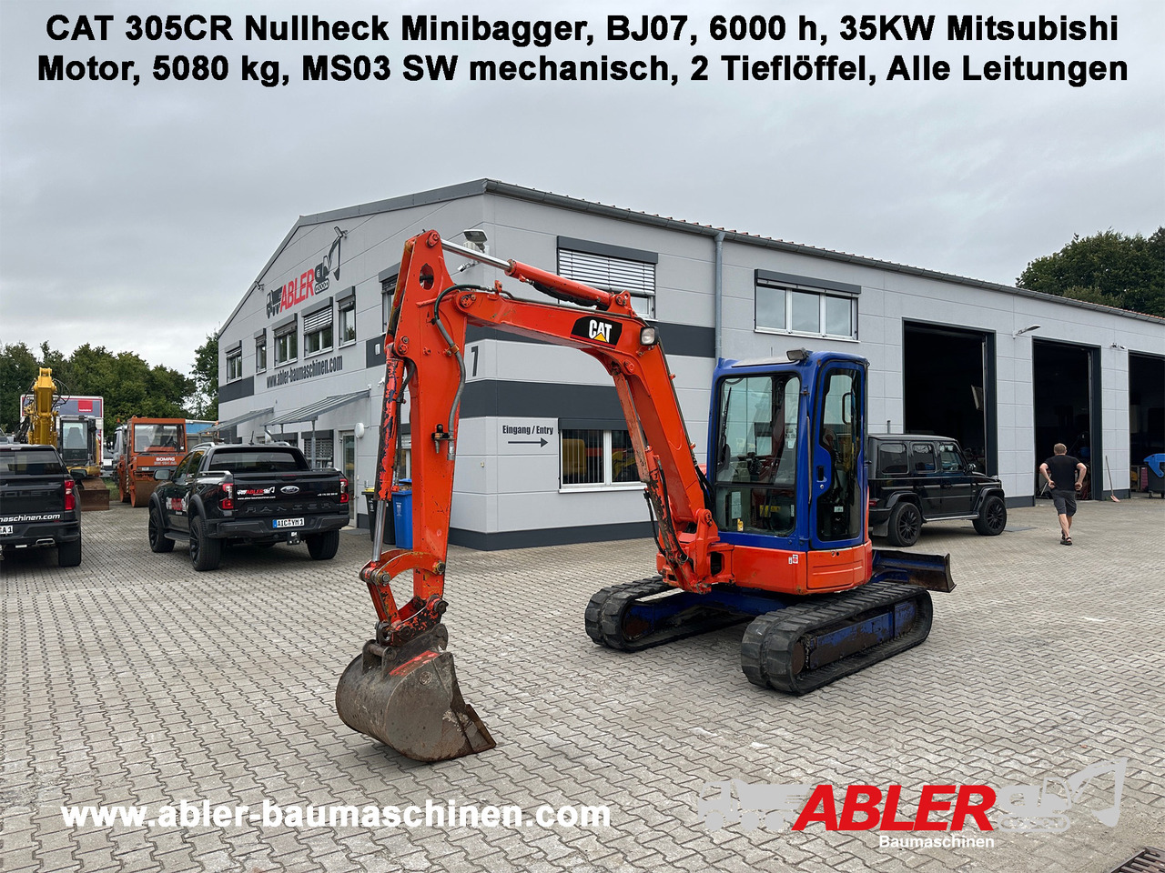 Caterpillar 305 CR Nullheck Minibagger MS03 - Miniexcavadora: foto 1 Caterpillar 305 CR Nullheck Minibagger MS03 - Miniexcavadora: foto 1