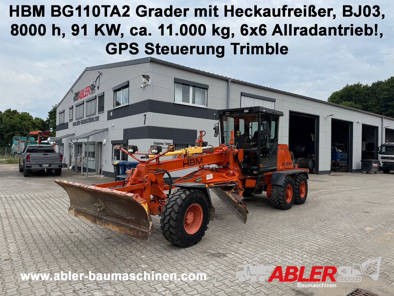 HBM Nobas BG110 TA 2 Grader mit Heckaufreißer GPS - Grader: foto 1 HBM Nobas BG110 TA 2 Grader mit Heckaufreißer GPS - Grader: foto 1