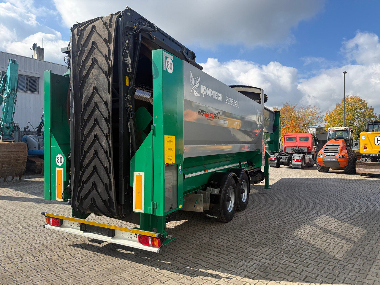 Komptech Cribus 3800 Trommelsiebanlage auf Auflieger - Cribadora, Semirremolque: foto 4 Komptech Cribus 3800 Trommelsiebanlage auf Auflieger - Cribadora, Semirremolque: foto 4