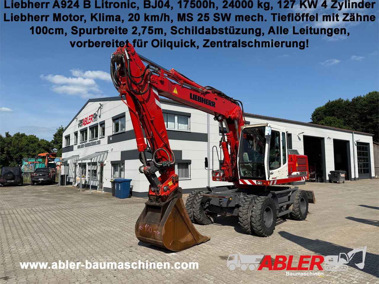 Liebherr A924B Litronic Mobilbagger MS25 - Excavadora: foto 1 Liebherr A924B Litronic Mobilbagger MS25 - Excavadora: foto 1