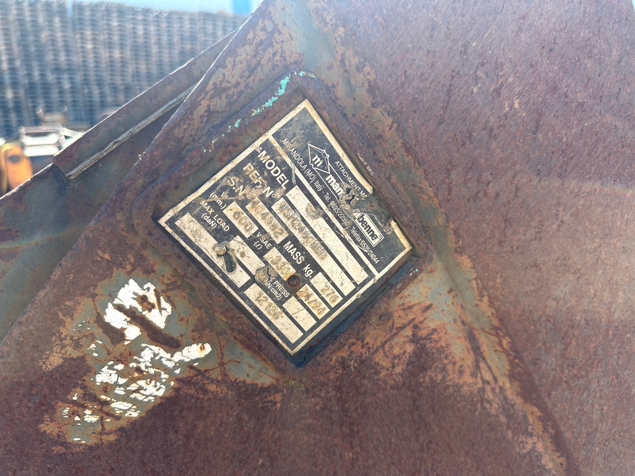 Cazo para excavadora Tieflöffel 30cm Mantovanibenne: foto 6