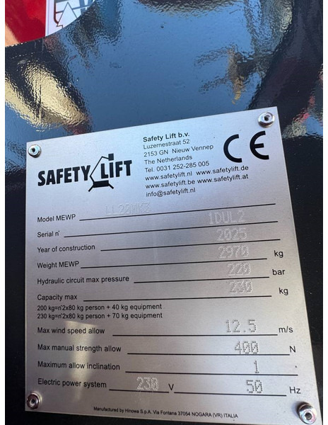 Plataforma articulada nuevo Hinowa Lightlift 20.10: foto 19